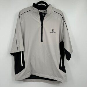 Spanish Hills CC Camarillo Ca FJ DryJoys 1/2 Zip S/S Tour Collection Jacket SZ L